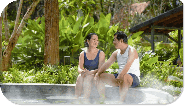 Suối khoáng Bình Châu lựa chọn thư giãn tốt cho sức khỏe tại Novaworld Hồ Tràm