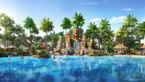 Công viên Tropicana Park nổi bật với những yếu tố văn hoá Polynesia