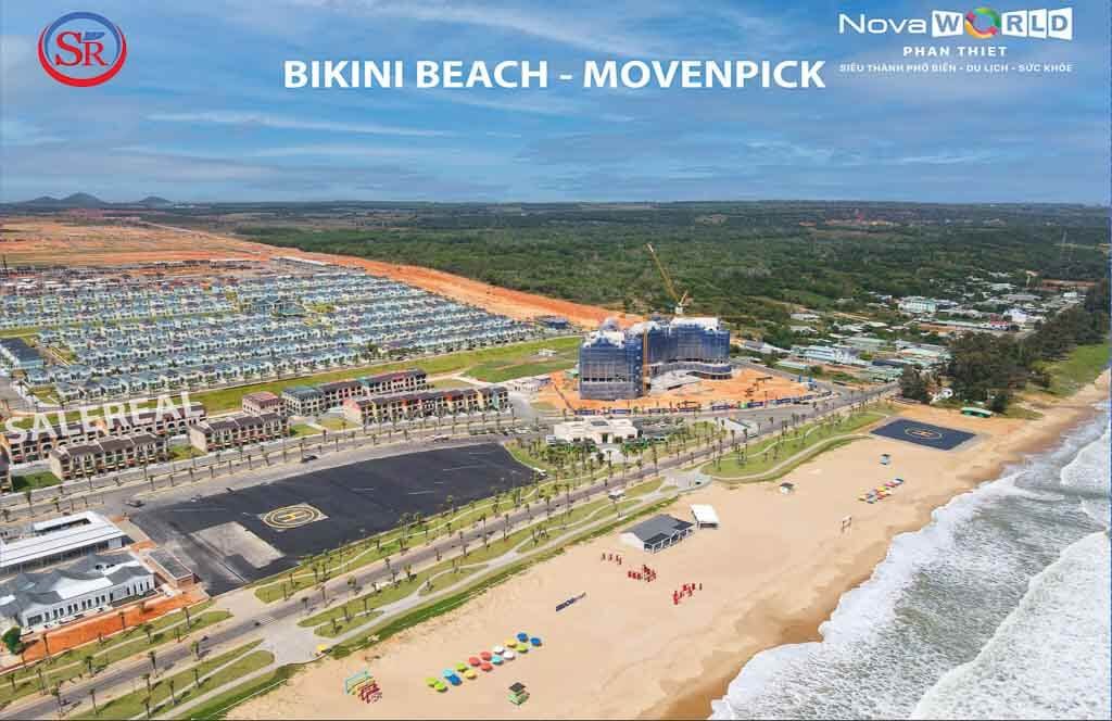 Tiến độ công viên biển Bikini Beack thuộc dự án NovaWorld Phan Thiết quý I/2022