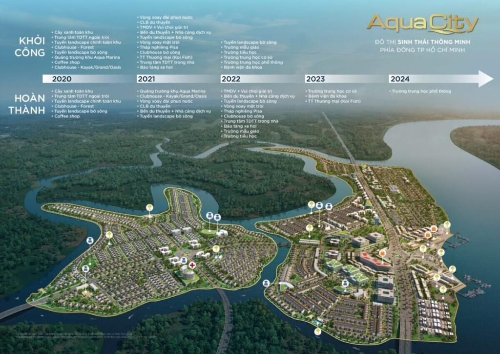 tiến độ Aqua City quý 1/2022 đã đến đâu?